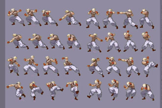 make pixel art sprite sheet game art character 2d pixel sprite sheet animation
