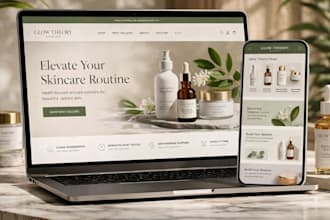 skin care website skincare shopify store cosmetics website beauty website