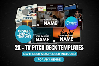 design film pitch deck or investor pitch deck in powerpoint