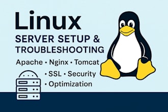 configure and fix linux servers, apache, nginx, and tomcat