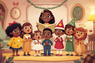 design custom children storybook illustrations and picture book art illustration