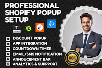 setup shopify popup trustoo tz pop convert qikify attrac toastibar yeps powr ta