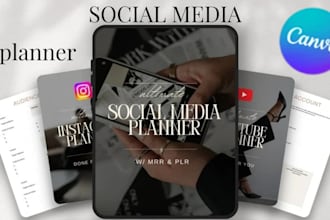 canva social media planner instagram carousel facebook planner content calendar