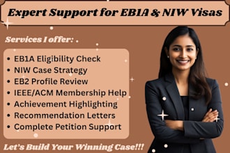 provide eb1, eb2, niw, membership in ieee, jet, acm, bcs for eb1a visa