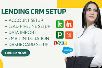 automate lending CRM with keap pipedrive zoho salesforce insightly and hubspot