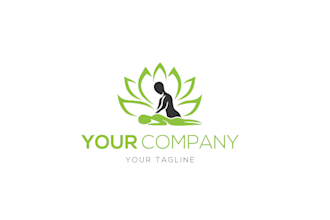 do luxury fashion spa yoga wellness and beauty logo design