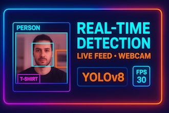 setup real time object detection on webcam video or live feed