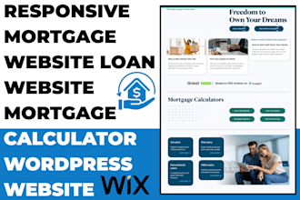 design mortgage website loan website mortgage calculator wordpress website