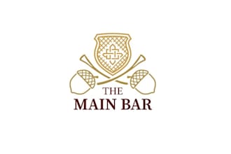 design vintage midcentury modern bar logo