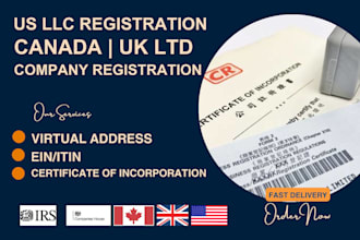 canada, uk ltd company registration, US llc registration, wyoming, delaware llc