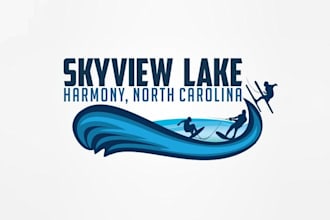 create superior awesome logo for a water ski club