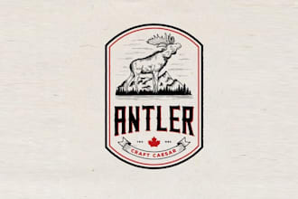 design wonderful modern logo for a new alcohol brand