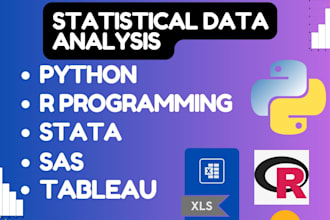 do data analysis using rstudio, r programming, python and sas