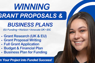 write winning eu and UK grant proposals and business plans, innovate grants, eic