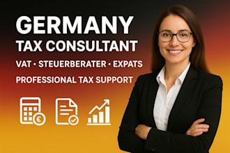 do germany tax filing, german tax return, vat return and steuerberater support