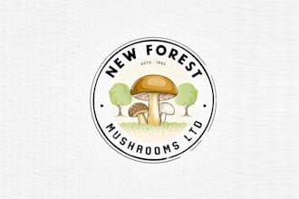 design perfect artisan mushroom farm logo