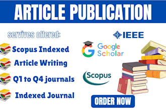 write edit format support journal submission for scopus google scholar indexed