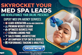 medical spa leads website med spa botox leads healthcare clinic med spa website