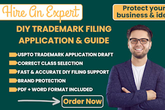 prepare your uspto trademark application draft and correct class selection
