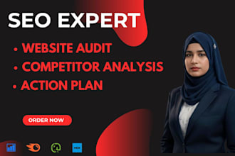 do website SEO audit with competitor analysis and action plan