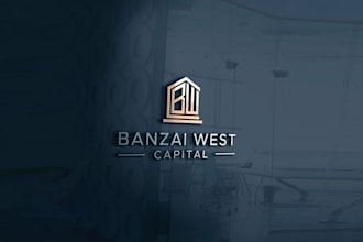 design apartment real estate investing company breaks logo