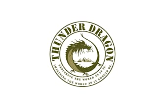design awesome super dragon adventure logo