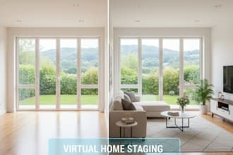real estate virtual staging home digital staging services