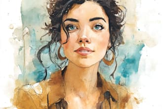 create hand drawn watercolor illustration