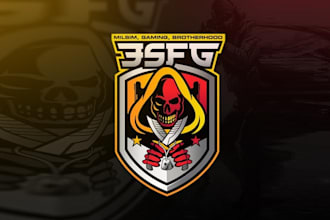 design top quality gaming traditional logo