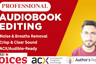 edit and master your audiobook for acx audible