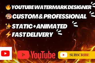 make moving and static watermark for youtube channels