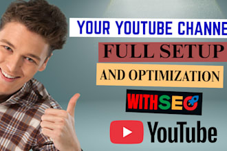 create and setup your youtube channel with SEO