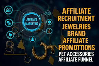 recruit top affiliates, build sales funnels for cosmetics, jewelry, pets brands