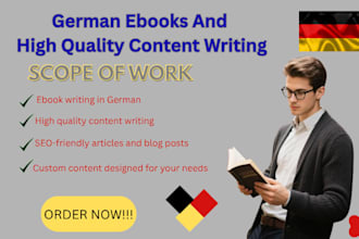 write your german ebook and create engaging professional content