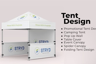 design a professional tent canopy