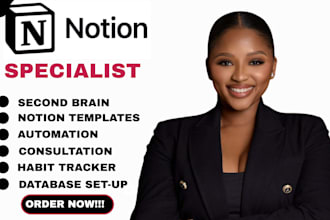 be your notion virtual assistant notion expert notion custom template expert