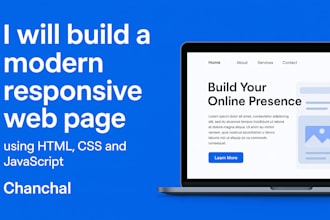 create responsive landing pages with clean UI