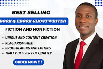 be your ebook ghostwriter, ebook writer, fiction ghostwriter, kindle book writer
