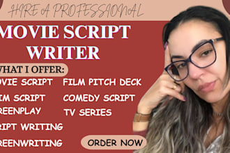 write movie script, screenwriting, screenplay, stage play, humor, comedy script