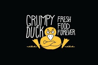 design a fresh eye catching logo for burger food truck