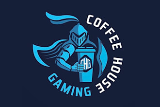 design excellent coffee house gaming logo
