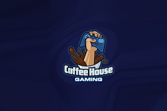 design stand out coffee house gaming logo