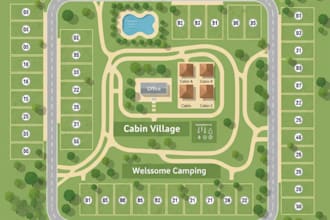 create interactive svg maps, rv park maps, and vector site plans