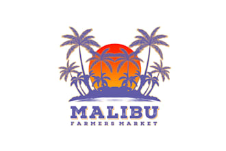 design memorable a malibu farmers market logo