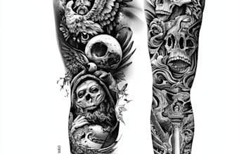 create arm tattoo, custom tattoo design, tattoo sleeve