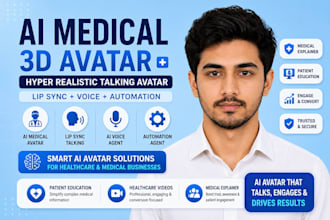do ai medical 3d avatar hyper realistic talking doctor lipsync healthcare video