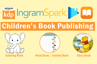 format the images in the manuscript to publish the childrens book on amazon KDP