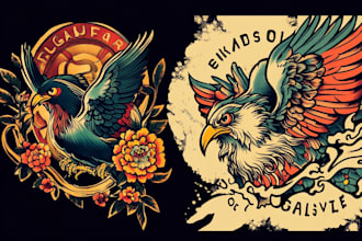 make you a traditional old school tattoo style design