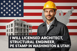 licensed architect, structural engineer, pe stamp in washington, utah