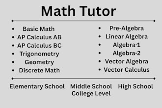 teach math from 1 to 12 grades
